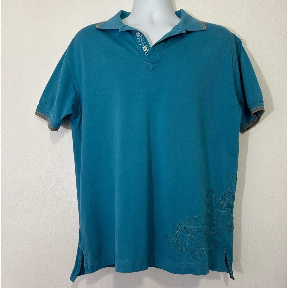 Robert Graham Mens Large Shortsleeved Polo Shirt